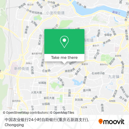 中国农业银行24小时自助银行(重庆石新路支行) map