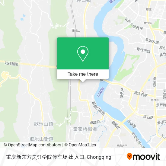 重庆新东方烹饪学院停车场-出入口 map