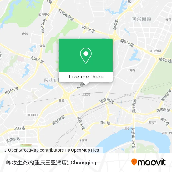峰牧生态鸡(重庆三亚湾店) map