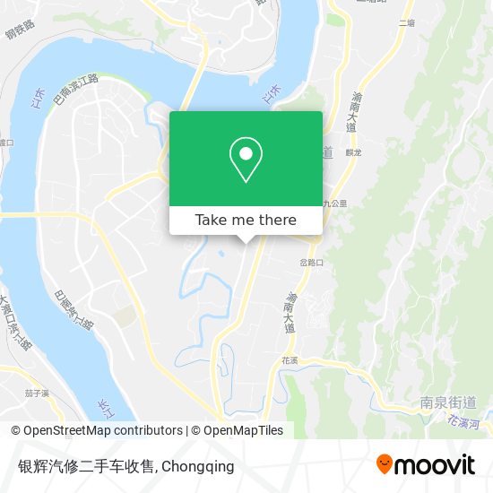 银辉汽修二手车收售 map