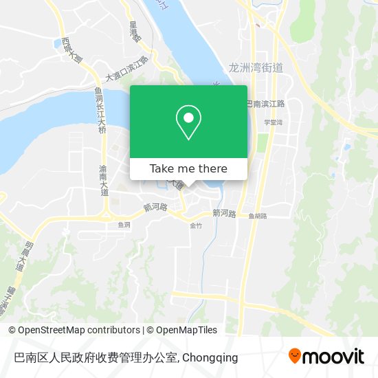 巴南区人民政府收费管理办公室 map
