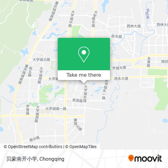 贝蒙南开小学 map