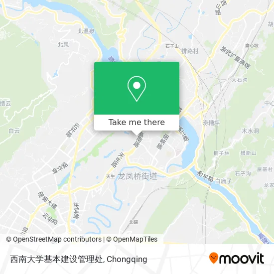 西南大学基本建设管理处 map