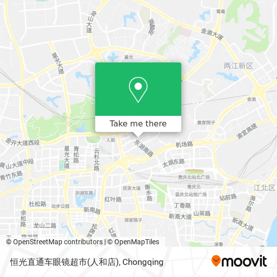 恒光直通车眼镜超市(人和店) map