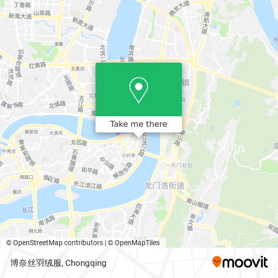 博奈丝羽绒服 map