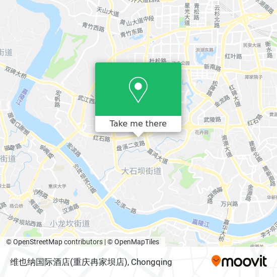 维也纳国际酒店(重庆冉家坝店) map