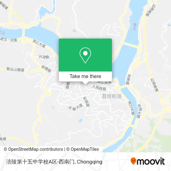 涪陵第十五中学校A区-西南门 map