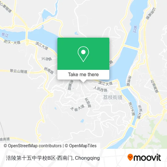 涪陵第十五中学校B区-西南门 map