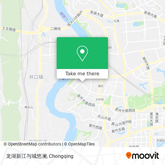 龙湖新江与城悠澜 map