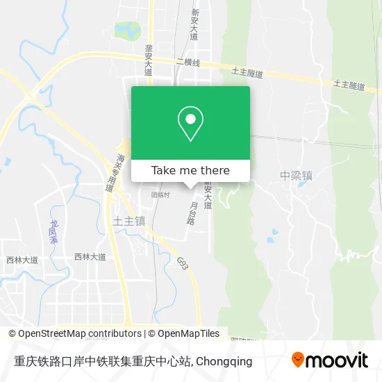 重庆铁路口岸中铁联集重庆中心站 map