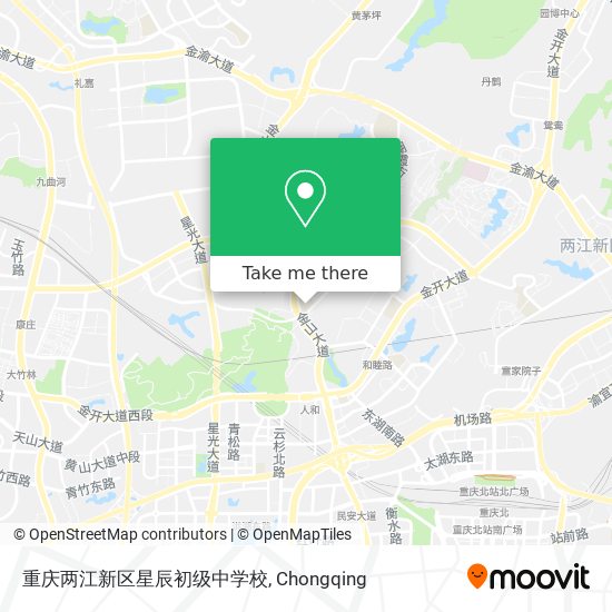 重庆两江新区星辰初级中学校 map