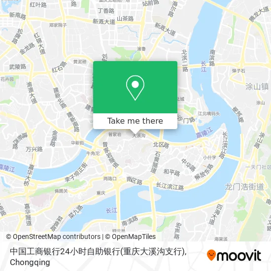 中国工商银行24小时自助银行(重庆大溪沟支行) map