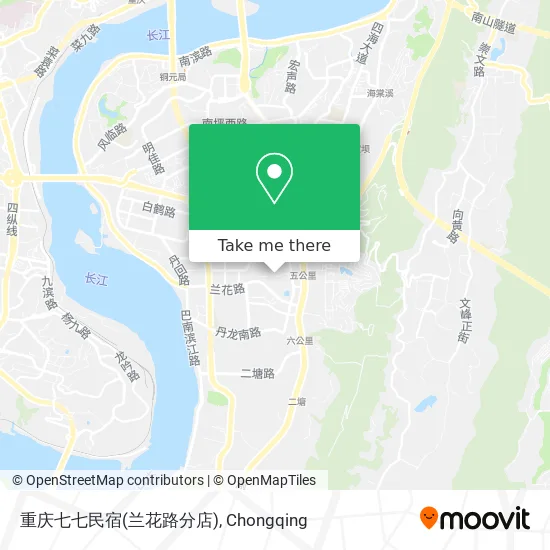 重庆七七民宿(兰花路分店) map