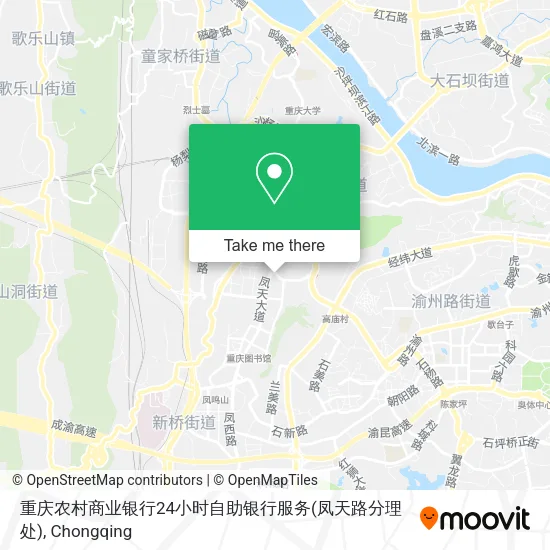 重庆农村商业银行24小时自助银行服务(凤天路分理处) map