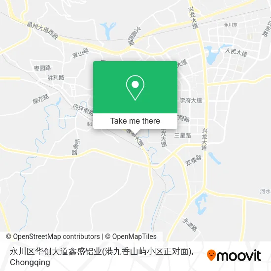 永川区华创大道鑫盛铝业(港九香山屿小区正对面) map