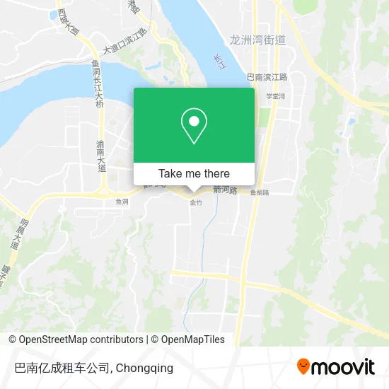 巴南亿成租车公司 map