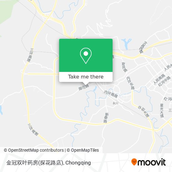 金冠双叶药房(探花路店) map