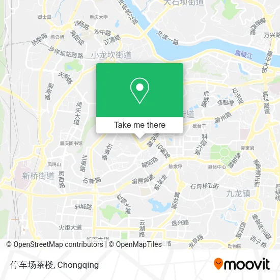 停车场茶楼 map