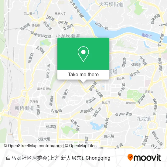 白马凼社区居委会(上方·新人居东) map