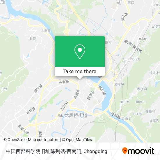 中国西部科学院旧址陈列馆-西南门 map