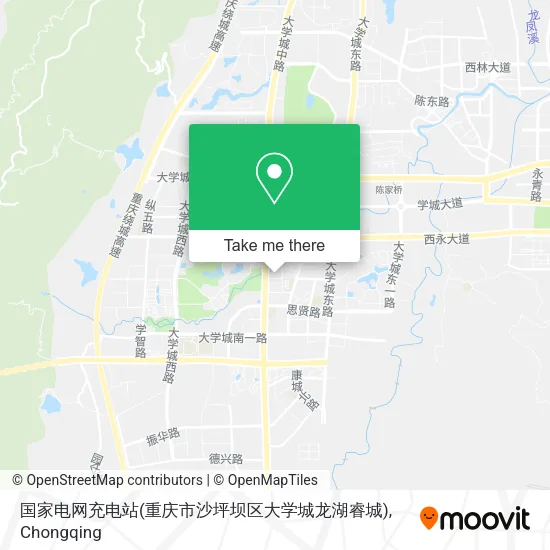 国家电网充电站(重庆市沙坪坝区大学城龙湖睿城) map