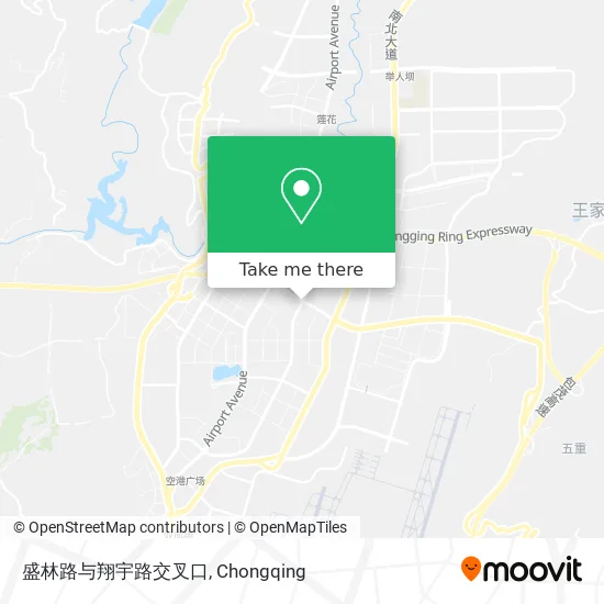 盛林路与翔宇路交叉口 map