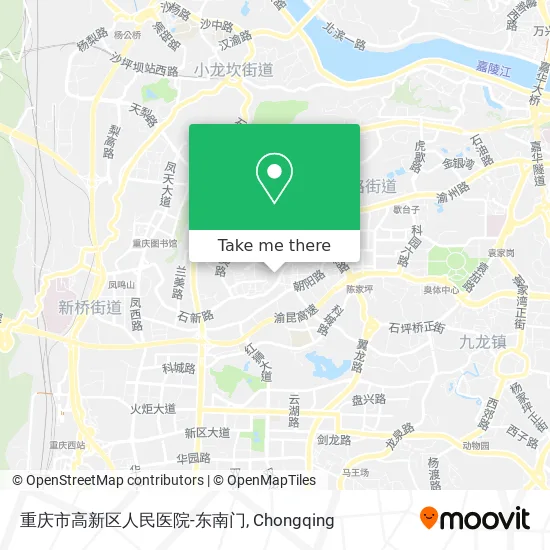 重庆市高新区人民医院-东南门 map