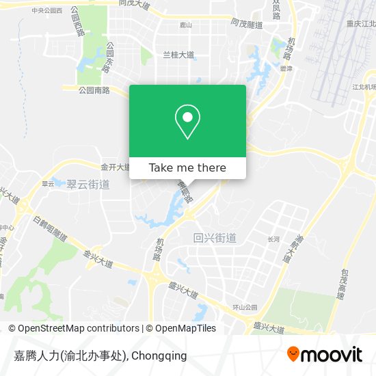 嘉腾人力(渝北办事处) map
