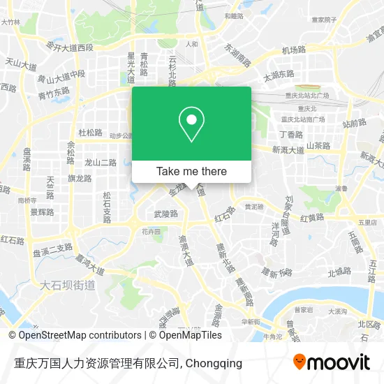 重庆万国人力资源管理有限公司 map