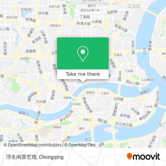浮生闲茶艺馆 map