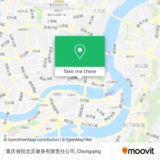 重庆海悦北滨健身有限责任公司 map