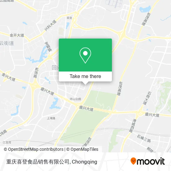 重庆喜登食品销售有限公司 map