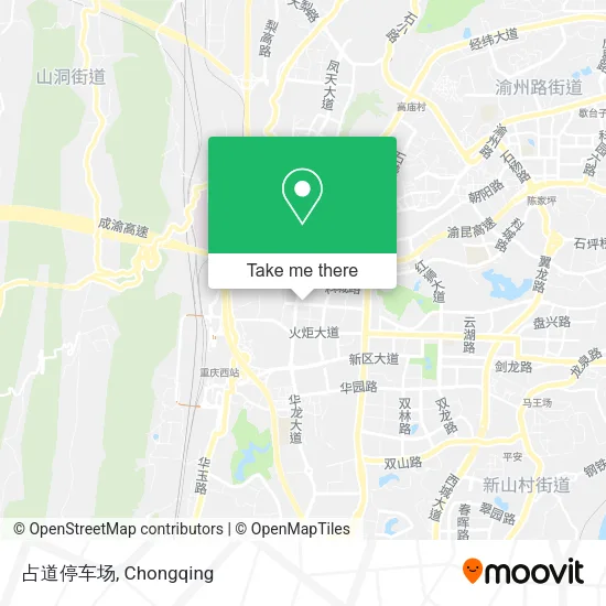 占道停车场 map