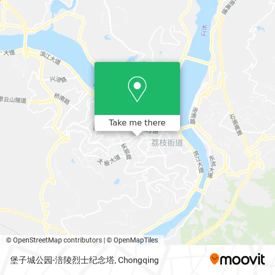 堡子城公园-涪陵烈士纪念塔 map