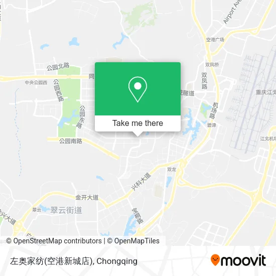左奥家纺(空港新城店) map