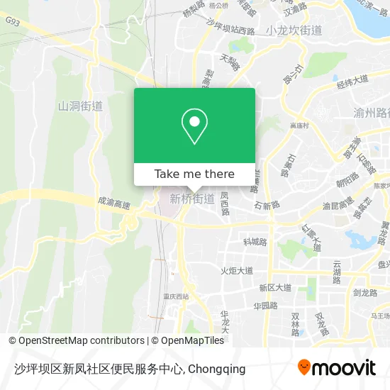 沙坪坝区新凤社区便民服务中心 map