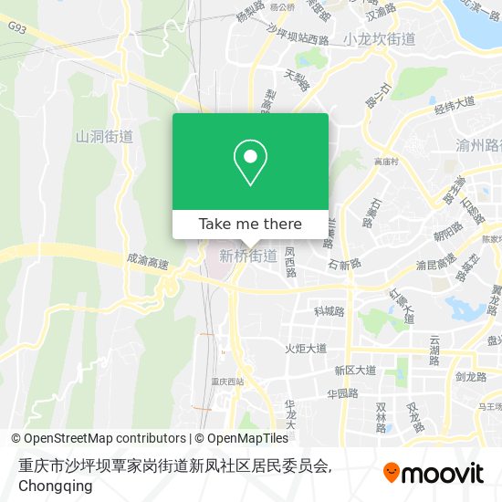 重庆市沙坪坝覃家岗街道新凤社区居民委员会 map