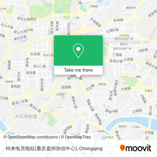 特来电充电站(重庆嘉州协信中心) map