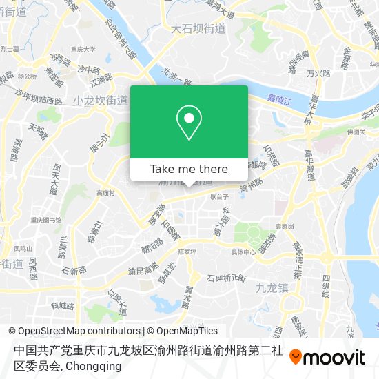 中国共产党重庆市九龙坡区渝州路街道渝州路第二社区委员会 map