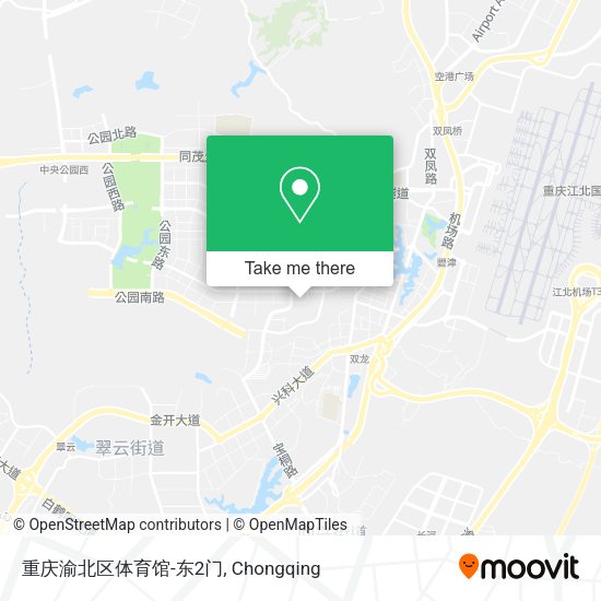 重庆渝北区体育馆-东2门 map