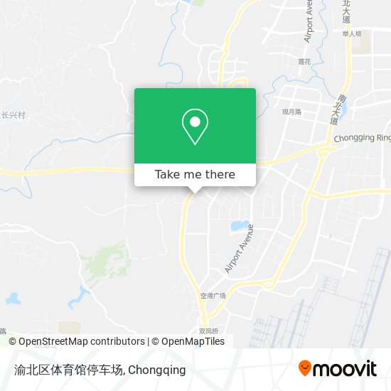 渝北区体育馆停车场 map