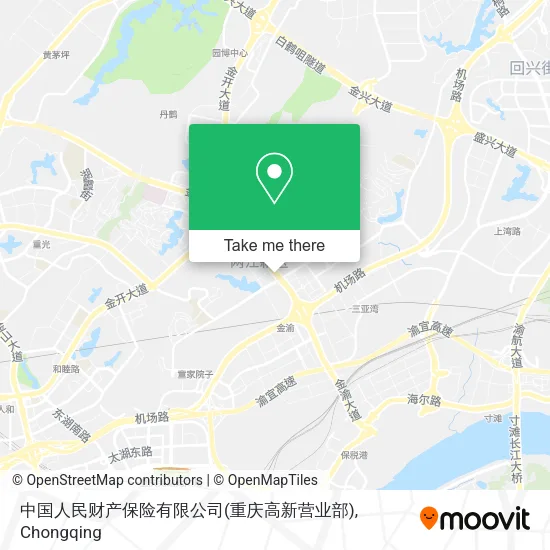 中国人民财产保险有限公司(重庆高新营业部) map