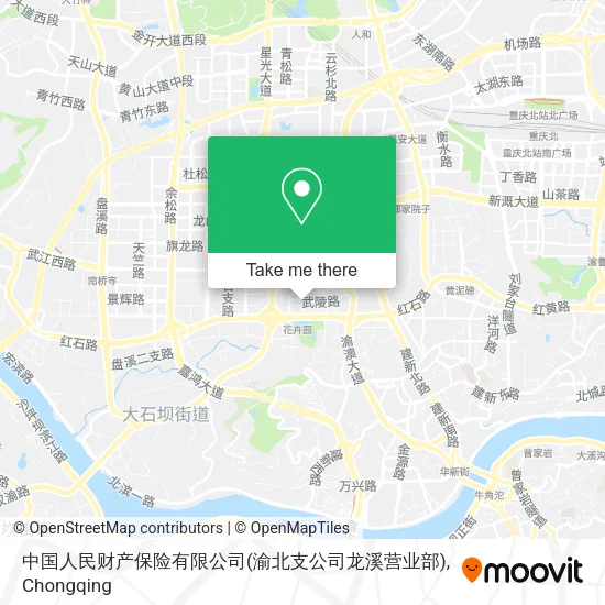 中国人民财产保险有限公司(渝北支公司龙溪营业部) map