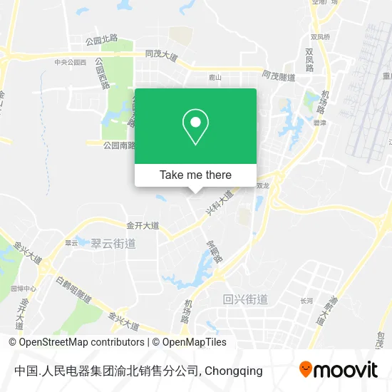 中国.人民电器集团渝北销售分公司 map