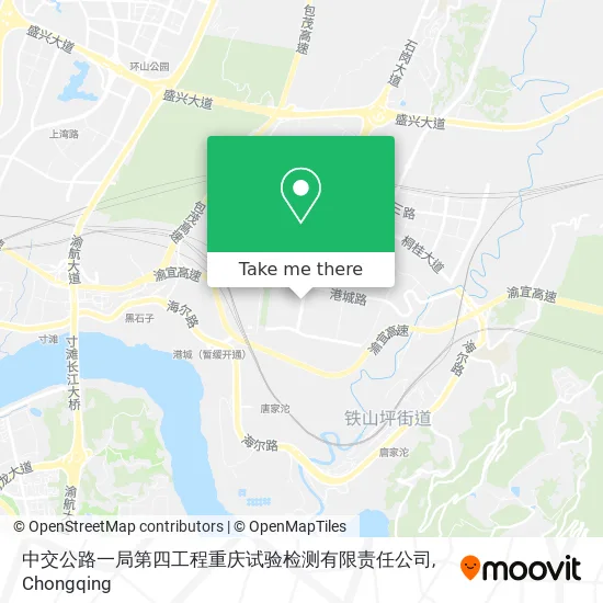 中交公路一局第四工程重庆试验检测有限责任公司 map