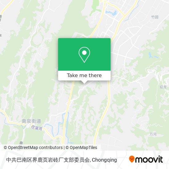 中共巴南区界鹿页岩砖厂支部委员会 map