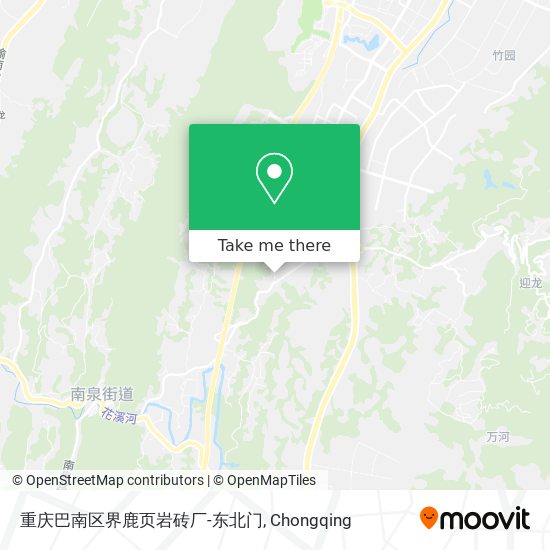 重庆巴南区界鹿页岩砖厂-东北门 map