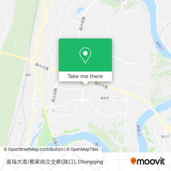 嘉瑞大道/蔡家岗立交桥(路口) map