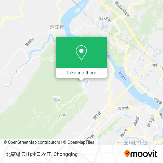 北碚缙云山垭口农庄 map