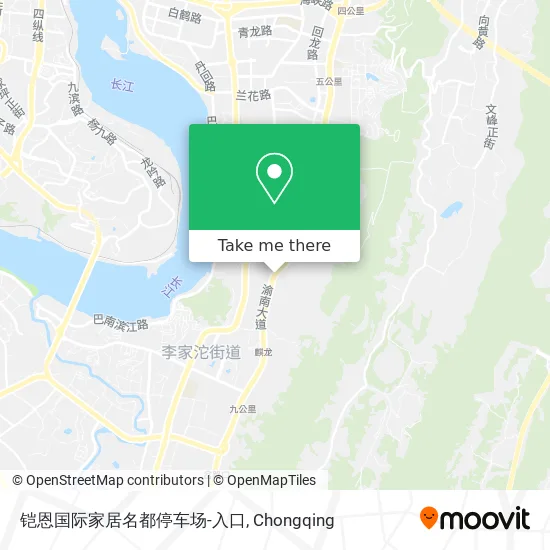 铠恩国际家居名都停车场-入口 map